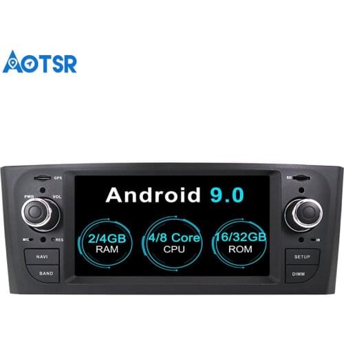 Aotsr Android 9.0 GPS Navigation Car NO DVD Radio Player for FIAT Punto 2005-2009 Car Radio Stereo multimedia 4G+32G 2G+16G