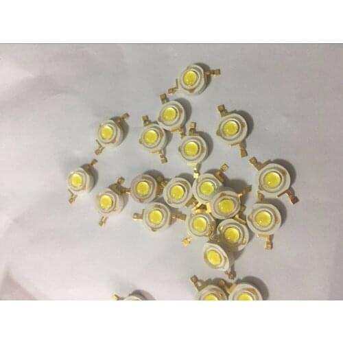 Free shopping 50pcs High Power GENESIS Chip 1W 110-120LM White led lamp 6000-6500K 110-120LM