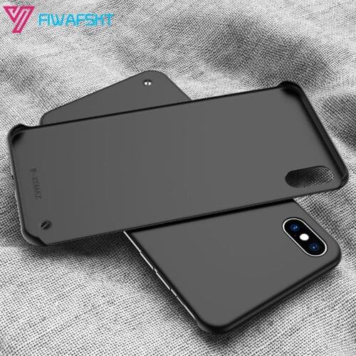 Frameless Case for iPhone XS Max XR X 7 8 Plus 6 6s Plus 11 Pro 2019 5.8 6.1 6.5 inch NEW Candy Cases Hard PC Matte Back Cover
