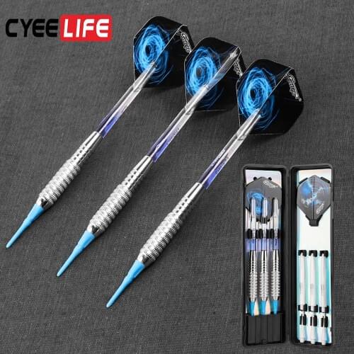 CyeeLife 17g Professional Electronic Soft Tip Darts With Dart Box Dart Flights Black Dart Shaft Free 3pcs//6pcs/9pcs/12pcs/se