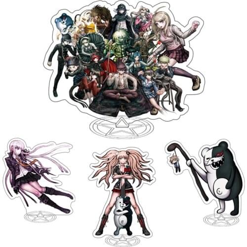 Danganronpa Monokuma Acrylic Stand Figure Anime Naegi Makoto Kirigiri Kyouko Desktop Standing Plate Decoration Model Toy Gifts