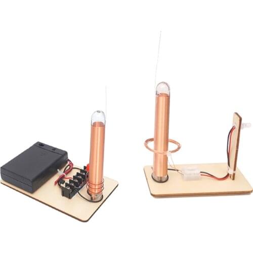 Childrens DIY Wireless Power Transmission Toys Wooden Model Kit Physical Experiment STEM Fun Educational Toys