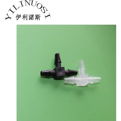 Fai6 T-Three way tube connectors printer parts black tune printers