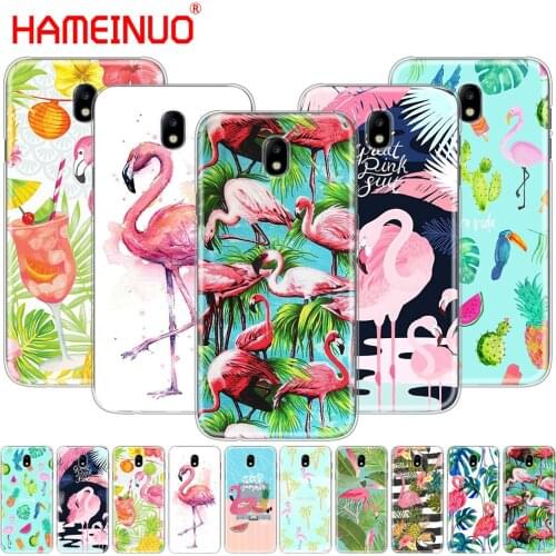 HAMEINUO Summer Flamingos Love cover phone case for Samsung Galaxy J3 J5 J7 2017 J527 J727 J327 J330 J530 J730 PRO