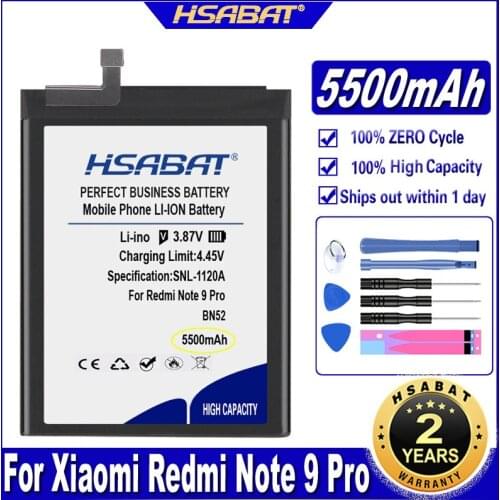 HSABAT Xiaomi Redmi Note 9S Batteries