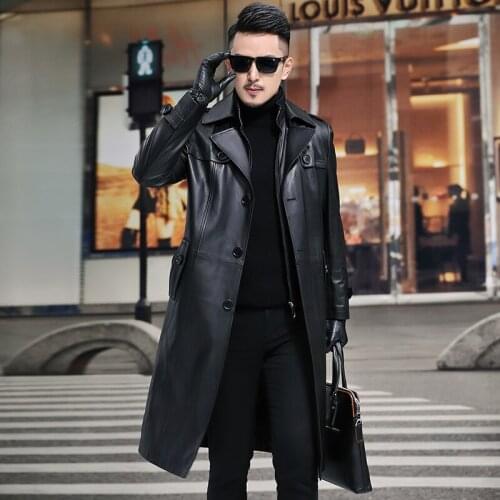 Leather Jacket Men Sheepskin Genuine Leather Jacket Autumn Winter Real Leather Jacket Windbreaker Jaqueta De Couro ZP8116 YY696