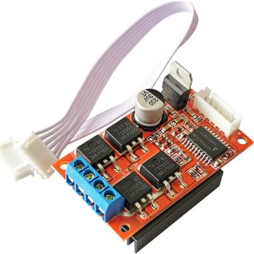450W DC Motor Drive Board Module High Power Brake Forward and Reverse Full PWM Input Dc12-36v