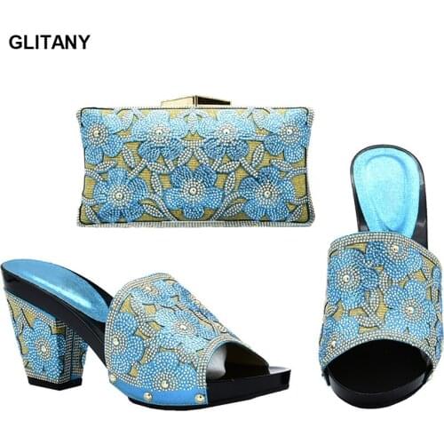 Arrival Italian Ladies Shoes and Bags To Match Set for Wedding Shoe and Bag Sets Italian Shoes and Bag Set for Party In Women