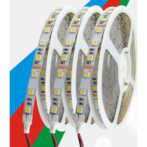 New Arrival Wholesale Factory price Xmas Decoration DC12V/24V IP20 5050 60leds/m 3000k+6000k Bi-color Adjustable LED Strips
