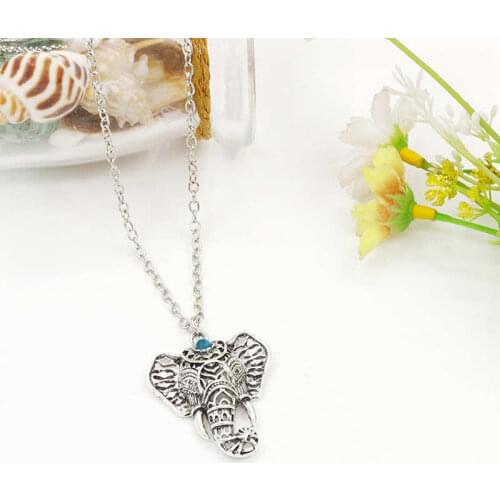 Vinatge Boho Elephant Choker Chain Ethnic Jewellery Pendant Necklace