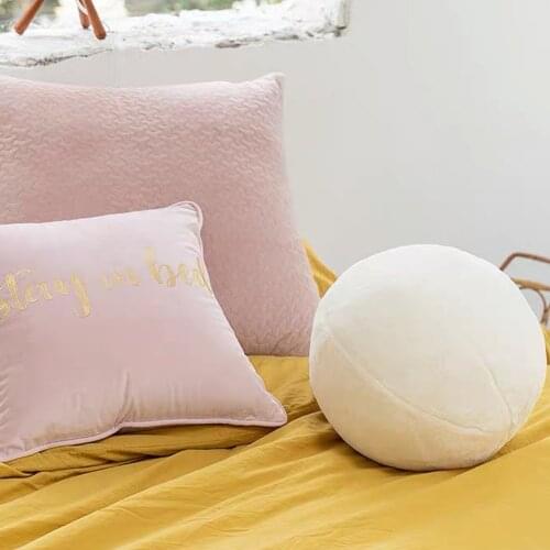 От храпа Pillow Pure Color Plush Rabbit Hair Ball Ball Girl Heart Sofa Soft Dress Matching Office 2019 Kniekussen