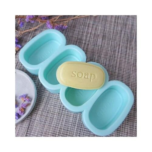 PRZY Four-hole Handmade Soap Mold Silicone Mold Gypsum Chocolate Candle Candy Mold Clay Resin Moulds Silicone Rubber