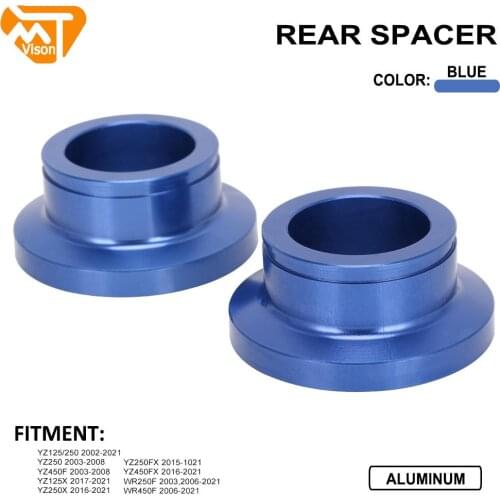 CNC Rear Wheel Hub Spacers For Yamaha YZ250F YZ450F YZ125X YZ250X YZ250FX YZ450FX WR250F WR450F YZ125 YZ250 YZF WRF