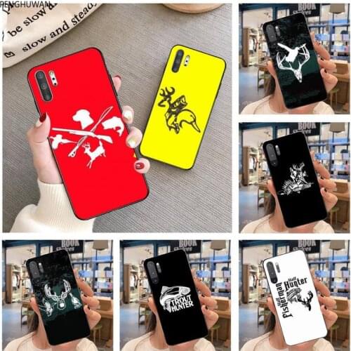 PENGHUWAN Duck Hunting Silicone Black Phone Case For Samsung Galaxy Note20 ultra 7 8 9 10 Plus lite J7 J8 Plus 2018 Prime