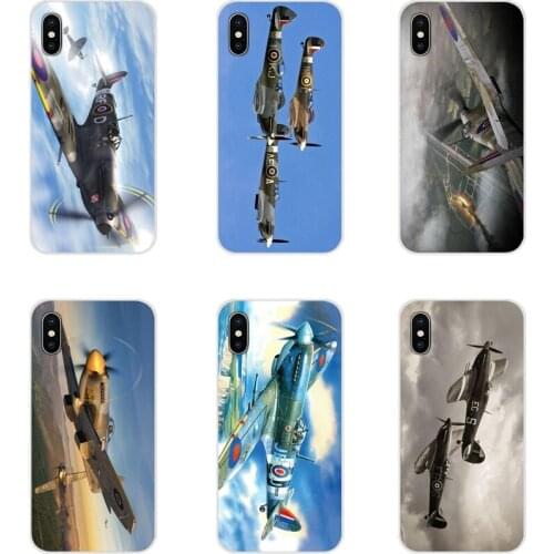 Supermarine Spitfire plane Accessories Phone Cases Covers For Huawei Y5 Y6 Y7 Y9 Prime Pro GR3 GR5 2017 2018 2019 Y3II Y5II Y6II