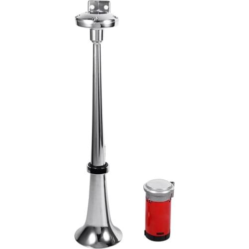 12V 150db Truck Air Horn Super Loud Single Trumpet Air Horn Compressor With Hose For Car Boat Truck Lorry​​ Fitting Accessories