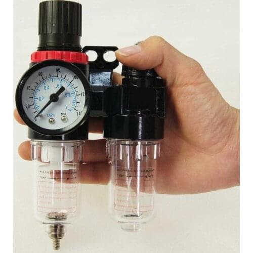 Air Compressore Filter Moisture Water Trap Pneumatic Tools Oil Lubricator AFC2000