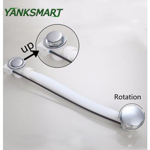 YANKSMART Bathroom Bathtub Pop Up Drains Bath Shower Basin Homemade Sink Drain Filter Strainer Waste Finished Drainer