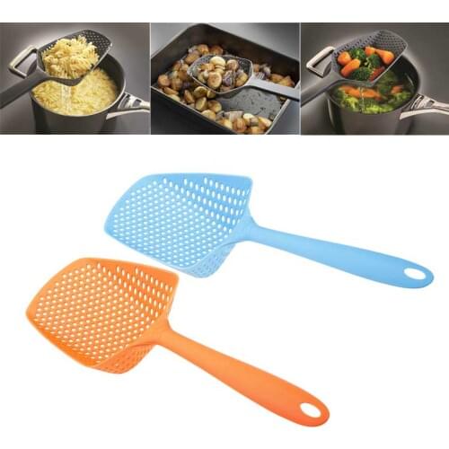 1Pc Plastic Fishing Colander Kitchen Tool Plastic Strainer Portable Spoon Scoop Colander Kitchen Utensil