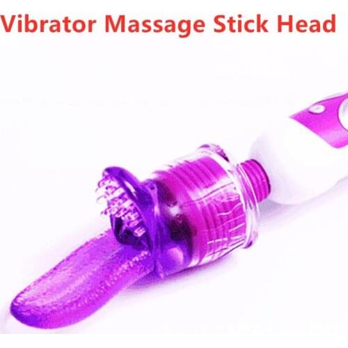 2021 New Women Masturbation Touch Vibrator Cover Massage Stick Head Clit G-spot Orgasm Squirt Brush Clit Stick Sex Product Toys