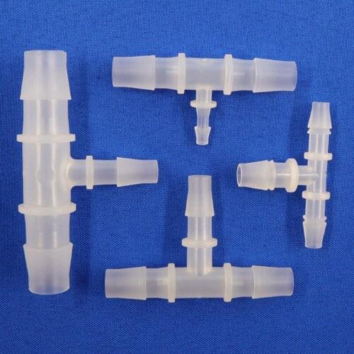 5~100pcs 16mm T-Type Tee Reducing Plastic Pagoda Adapter Aquarium Pipe Fitting Water Diverter Irrigation Joints Hose Connectors