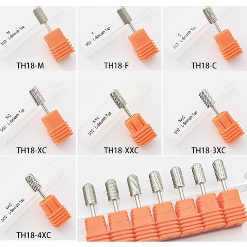 6 in 1 Tungsten Carbide Milling Cutter Metal Nail Drill Bit Replace Electric Grinding Gel Polish Removing Nail Art Tool BZY8888