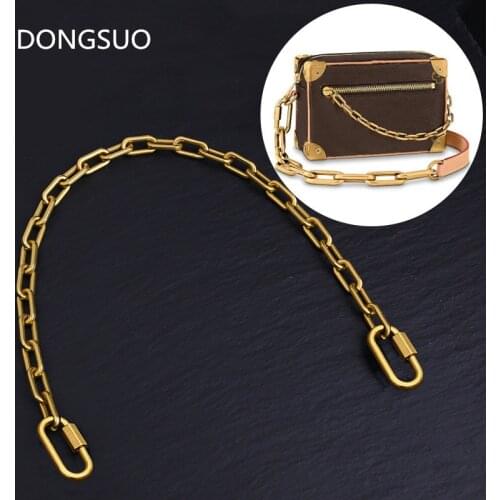 Aluminum chain strap gold metal chain 2cm designer handbag bag purse replacement Accessories Hardware 20mm