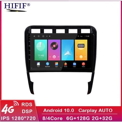 DSP 6G 128G Android 10 Autoradio For Porsche Cayenne 2002-2010 Car Radio Multimedia Player GPS Navigation Stereo Bluetooth DVD