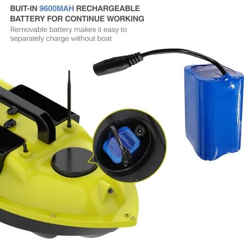 Fishing Bait Boat Battery 7.4v 9600mAh Battery Replacement for Fishing Bait Boat