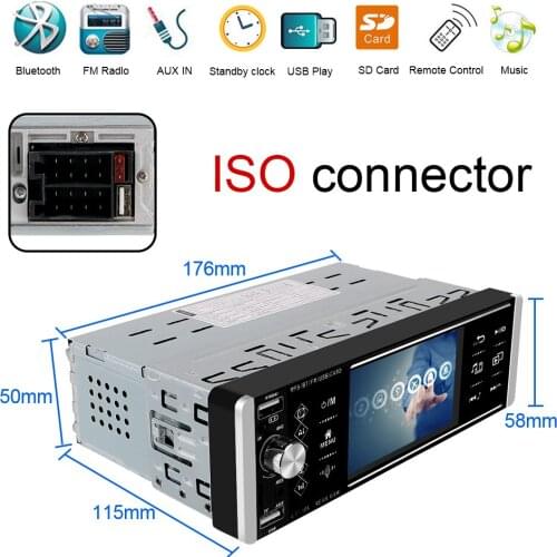 Bidirectional Interconnection 1Din 5.2 Inch Mp5 Player Intelligent AI Voice RDS AM FM 3-USB Bluetooth Touch Car Radio