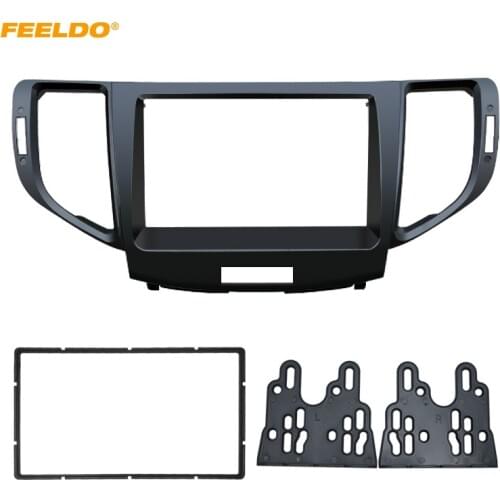 FEELDO Car 2Din Radio CD/DVD Fascia Frame Panel Adapter For HONDA Accord ACURA TSX Dash Frame Installation Trim Kit #HQ4939
