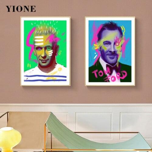 9 Styles Vogue Graffiti Man Canvas Art Oil Paintings Famous Figures Abstract Wall Posters and Prints Pictures for Living Room