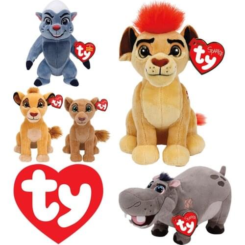 20CM Ty Big Eyes Stuffed Animals The Lion Guard King Kion Simba Fuli Ono Figurines Plush Toys Collection Doll Birthday Gift