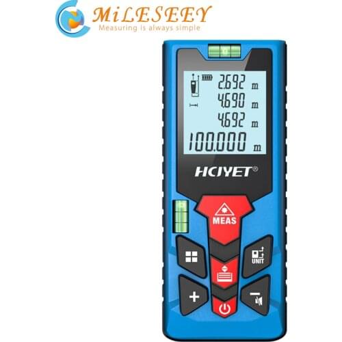 Mileseey laser distance meter sports rangefinder trena laser test tool build measure device ruler tape range finder