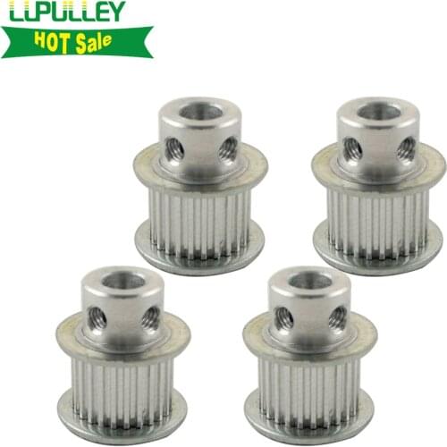 LUPULLEY 4PCS MXL 25T Timing Pulley 5/6/6.35/8/10 Inner Bore 11mm Belt Width Timing Belt Pulley For 3D Printer CNC