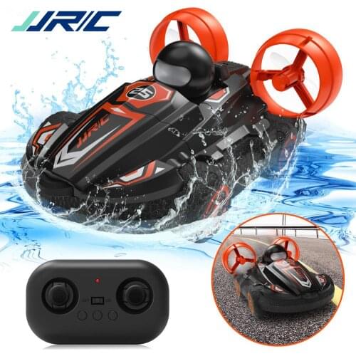 JJRC Q86 2.4G 2 IN 1 Amphibious Drift Car Remote Control Hovercraft Speed Boat RC Stunt Car for Kid Boys Model Outdoor Toys