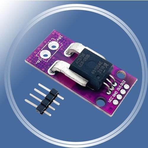 50A Hall Current Sensor Module Linear Analog AC DC 3.3V-5V ACS758 ACS758LCB-050B High Accuracy For Arduino RC Model Connector