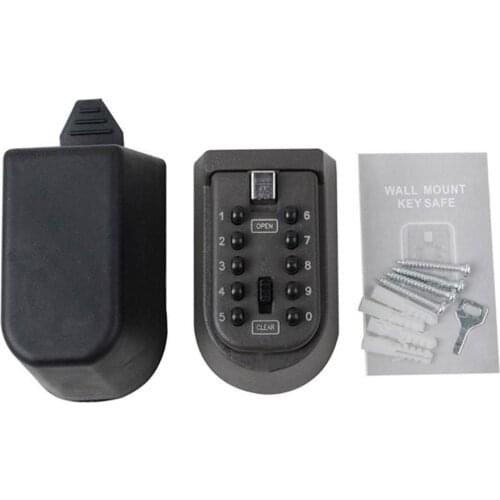 Wall Hanging Key Code Lock Thickening Iron Key Box Outdoor Wall Mount Spare Key Safe Box Lock Holder