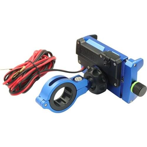 Newest good quality Motorcycle Scooter Handle Bar Mobile Phone Holder USB Charger