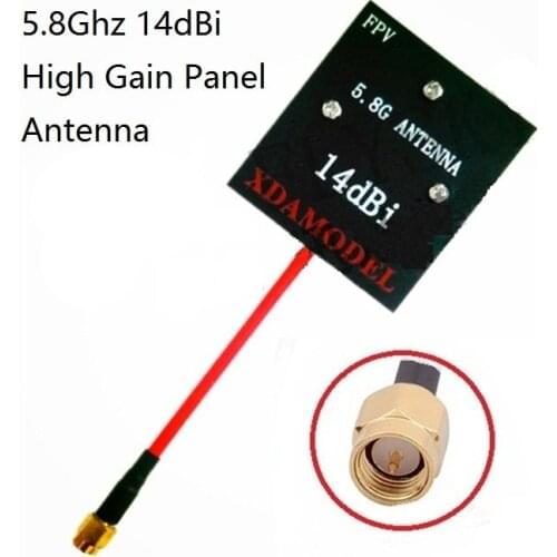 Newest Hubsan H501S H501A 1km more FPV 5.8Ghz 14dBi High Gain Panel Antenna and SMA to IPEX RF Female Adapter Cable
