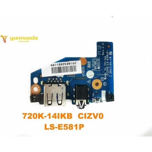 Original for Lenovo 720S-14IKB USB board Audio board 720K-14IKB CIZV0 LS-E581P tested good free shipping