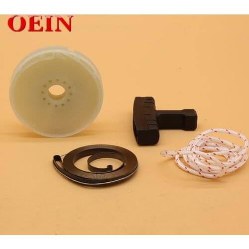 Recoil Rewind Starter Pulley Handle Spring Rope Kit For Husqvarna 362 365 371 372 385 390 Garden Chainsaw Parts