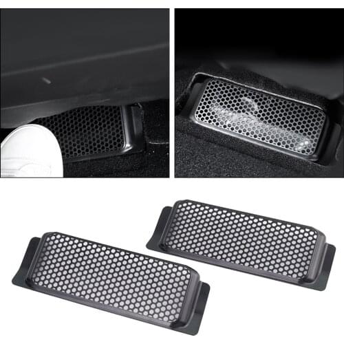 Plastic Rear Seat Air Flow Vent Protector Cover for Tesla Model 3 17-20