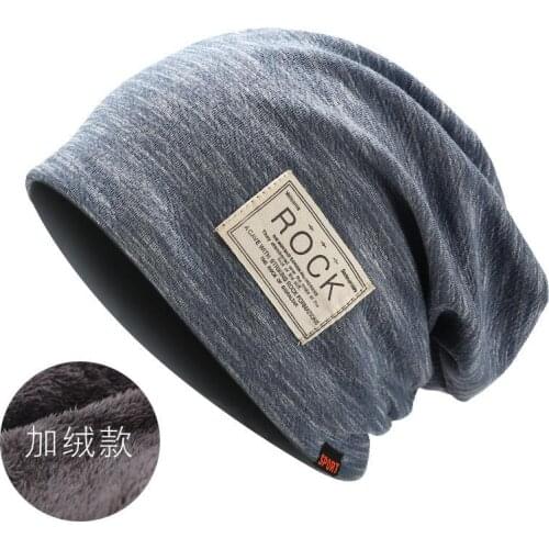 2021 Cotton the letter Thicken knitted hat winter warm hat Skullies cap beanie hat for Men and Women 17