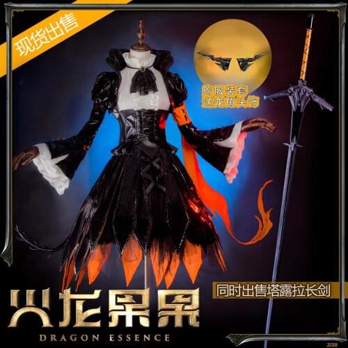 [Customized]Anime Arknights Villain Talulah Lovely Dress Party Uniform+Headwear Cosplay Costume Halloween Carnival Free Shipping