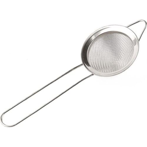Creation bar accessory tools stainless steel conical mesh ice bucket function of strainer colander
