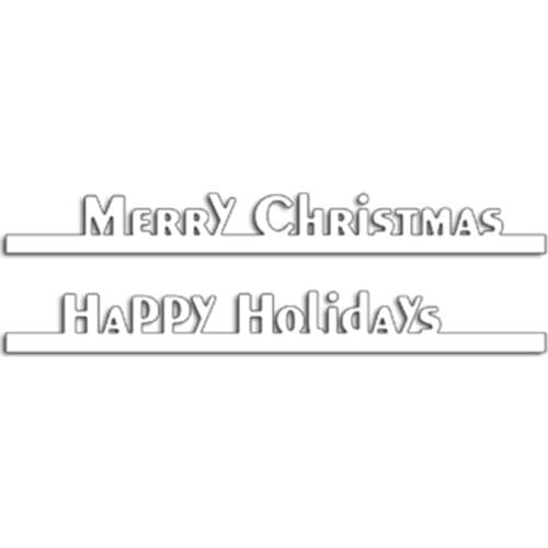 Happy Holiday Word Metal Cutting Die Stencil For DIY Scrapbooking Christmas Decorative Embossing Craft Die Cutting Template 2019