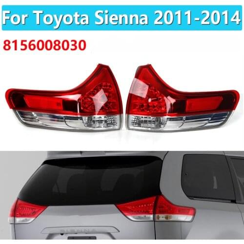 1 Set For Toyota Sienna 2011 2012 2013 2014 Tail Light Rear Brake Reverse Stop Lamp Car Accessories No bulb 8156008030