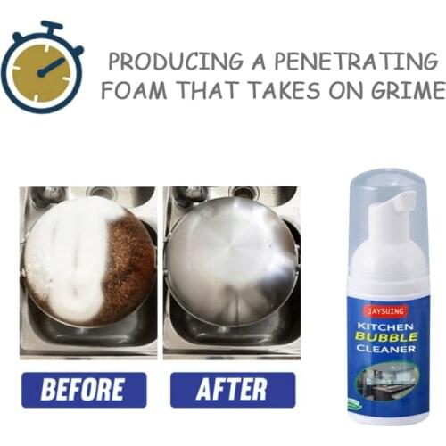 1pcs 30ML All-Purpose Detergent Foam Cleaner Rust Bubble Household Cleaning Bubble Spray Kitchen Supplies Grease Wash Remover