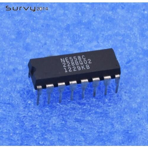 1PCS/5PCS NE558 NE558 Encapsulation:DIP-16 IC US